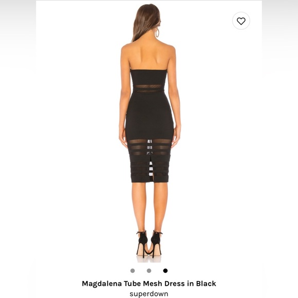 Revolve ❤︎︎ Superdown | Magdalena tube dress in black - Picture 2 of 6